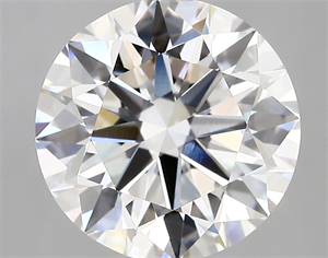 Picture of Lab Created Diamond 5.00 Carats, Round with ideal Cut, D Color, vvs2 Clarity and Certified by IGI