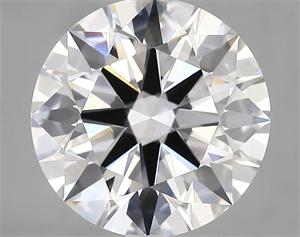 Picture of Lab Created Diamond 4.87 Carats, Round with ideal Cut, D Color, vs1 Clarity and Certified by IGI