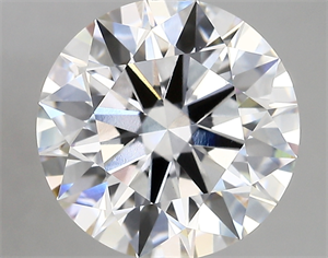 Picture of Lab Created Diamond 4.70 Carats, Round with ideal Cut, D Color, vs1 Clarity and Certified by IGI