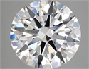 Lab Created Diamond 4.70 Carats, Round with ideal Cut, E Color, vvs2 Clarity and Certified by IGI