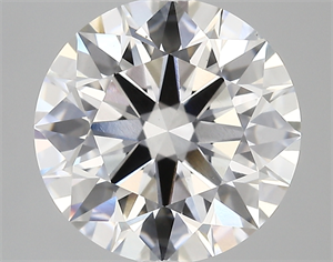 Picture of Lab Created Diamond 4.70 Carats, Round with ideal Cut, D Color, vs1 Clarity and Certified by IGI