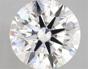 Picture of Lab Created Diamond 4.66 Carats, Round with ideal Cut, D Color, vvs2 Clarity and Certified by IGI
