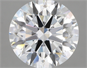 Lab Created Diamond 4.35 Carats, Round with ideal Cut, D Color, vvs2 Clarity and Certified by IGI