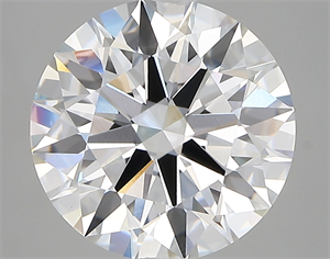 Picture of Lab Created Diamond 4.27 Carats, Round with ideal Cut, D Color, vvs2 Clarity and Certified by IGI