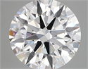 Lab Created Diamond 4.27 Carats, Round with ideal Cut, D Color, vs1 Clarity and Certified by IGI