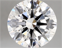 Lab Created Diamond 4.06 Carats, Round with ideal Cut, D Color, vvs2 Clarity and Certified by IGI