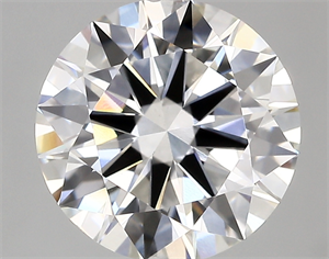 Picture of Lab Created Diamond 4.03 Carats, Round with excellent Cut, D Color, vvs2 Clarity and Certified by IGI