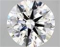 Lab Created Diamond 4.01 Carats, Round with ideal Cut, D Color, vvs2 Clarity and Certified by IGI