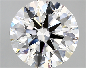 Picture of Lab Created Diamond 4.01 Carats, Round with ideal Cut, D Color, vvs2 Clarity and Certified by IGI