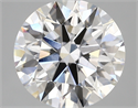 Lab Created Diamond 3.69 Carats, Round with ideal Cut, D Color, vs1 Clarity and Certified by IGI