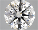 Lab Created Diamond 3.45 Carats, Round with ideal Cut, E Color, vs1 Clarity and Certified by IGI