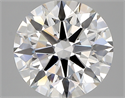 Lab Created Diamond 3.19 Carats, Round with ideal Cut, E Color, vvs2 Clarity and Certified by IGI