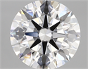 Lab Created Diamond 3.15 Carats, Round with ideal Cut, D Color, vs2 Clarity and Certified by IGI