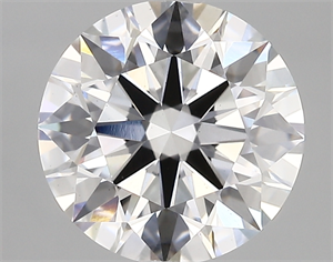 Picture of Lab Created Diamond 3.15 Carats, Round with ideal Cut, D Color, vs2 Clarity and Certified by IGI