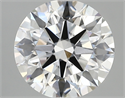 Lab Created Diamond 3.06 Carats, Round with ideal Cut, D Color, vs1 Clarity and Certified by IGI