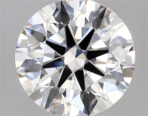 Picture of Lab Created Diamond 2.85 Carats, Round with ideal Cut, D Color, vs1 Clarity and Certified by IGI