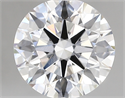 Lab Created Diamond 2.83 Carats, Round with ideal Cut, D Color, vs1 Clarity and Certified by IGI