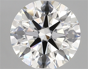 Picture of Lab Created Diamond 2.35 Carats, Round with ideal Cut, E Color, vs1 Clarity and Certified by IGI