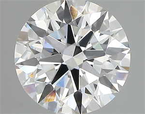 Picture of Lab Created Diamond 2.16 Carats, Round with ideal Cut, D Color, vs1 Clarity and Certified by IGI