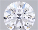 Lab Created Diamond 1.89 Carats, Round with ideal Cut, D Color, vs1 Clarity and Certified by IGI