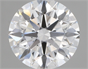 Lab Created Diamond 1.89 Carats, Round with ideal Cut, D Color, vs1 Clarity and Certified by IGI