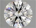 Lab Created Diamond 1.85 Carats, Round with ideal Cut, E Color, vs1 Clarity and Certified by IGI