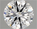 Lab Created Diamond 1.84 Carats, Round with ideal Cut, D Color, vs1 Clarity and Certified by IGI