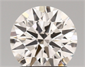 Lab Created Diamond 1.39 Carats, Round with ideal Cut, D Color, vs1 Clarity and Certified by IGI