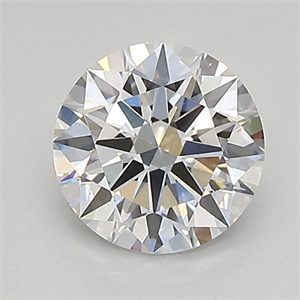 Picture of Lab Created Diamond 0.96 Carats, Round with ideal Cut, E Color, vs1 Clarity and Certified by IGI