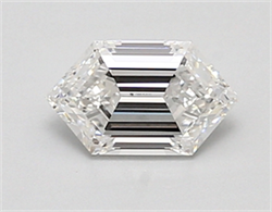 Picture of Lab Created Diamond 0.87 Carats, LONG HEXAGON with  Cut, D Color, vvs1 Clarity and Certified by IGI