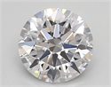 Lab Created Diamond 0.84 Carats, Round with ideal Cut, D Color, vs2 Clarity and Certified by IGI