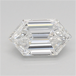 Picture of Lab Created Diamond 0.83 Carats, LONG HEXAGON with  Cut, E Color, vvs2 Clarity and Certified by IGI