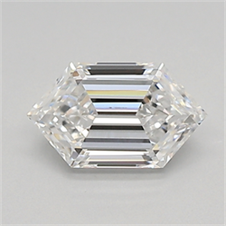 Picture of Lab Created Diamond 0.80 Carats, LONG HEXAGON with  Cut, E Color, vvs2 Clarity and Certified by IGI