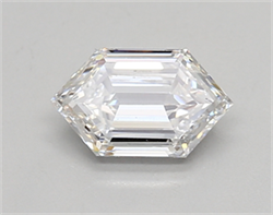 Picture of Lab Created Diamond 0.76 Carats, LONG HEXAGON with  Cut, E Color, vs1 Clarity and Certified by IGI