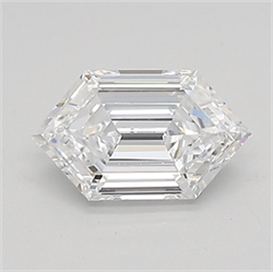 Picture of Lab Created Diamond 0.74 Carats, LONG HEXAGON with  Cut, D Color, vvs2 Clarity and Certified by IGI