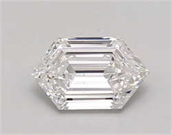 Picture of Lab Created Diamond 0.72 Carats, LONG HEXAGON with  Cut, D Color, vvs2 Clarity and Certified by IGI