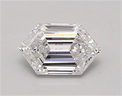Picture of Lab Created Diamond 0.72 Carats, LONG HEXAGON with  Cut, D Color, vvs2 Clarity and Certified by IGI