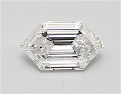 Picture of Lab Created Diamond 0.71 Carats, LONG HEXAGON with  Cut, D Color, vvs2 Clarity and Certified by IGI