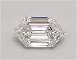 Picture of Lab Created Diamond 0.66 Carats, LONG HEXAGON with  Cut, E Color, vs1 Clarity and Certified by IGI
