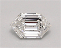Picture of Lab Created Diamond 0.65 Carats, LONG HEXAGON with  Cut, D Color, vvs2 Clarity and Certified by IGI