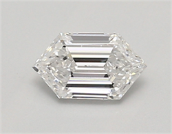 Picture of Lab Created Diamond 0.65 Carats, LONG HEXAGON with  Cut, D Color, vvs2 Clarity and Certified by IGI