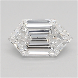 Picture of Lab Created Diamond 0.64 Carats, LONG HEXAGON with  Cut, D Color, vvs2 Clarity and Certified by IGI