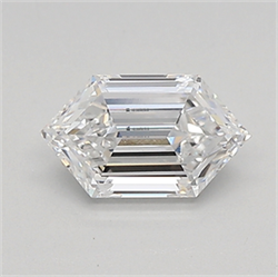 Picture of Lab Created Diamond 0.64 Carats, LONG HEXAGON with  Cut, D Color, vvs2 Clarity and Certified by IGI