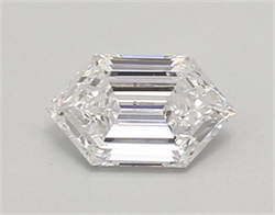 Picture of Lab Created Diamond 0.62 Carats, LONG HEXAGON with  Cut, D Color, vvs1 Clarity and Certified by IGI