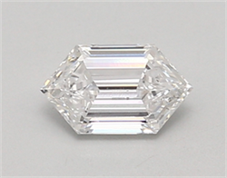 Picture of Lab Created Diamond 0.62 Carats, LONG HEXAGON with  Cut, D Color, vvs2 Clarity and Certified by IGI