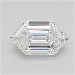 Picture of Lab Created Diamond 0.61 Carats, LONG HEXAGON with  Cut, D Color, vvs2 Clarity and Certified by IGI