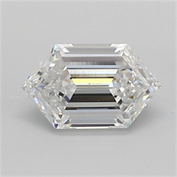 Picture of Lab Created Diamond 0.61 Carats, LONG HEXAGON with  Cut, D Color, vvs2 Clarity and Certified by IGI
