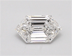 Picture of Lab Created Diamond 0.59 Carats, LONG HEXAGON with  Cut, D Color, vvs2 Clarity and Certified by IGI