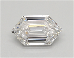Picture of Lab Created Diamond 0.57 Carats, LONG HEXAGON with  Cut, E Color, vs2 Clarity and Certified by IGI