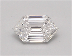 Picture of Lab Created Diamond 0.57 Carats, LONG HEXAGON with  Cut, D Color, vs1 Clarity and Certified by IGI